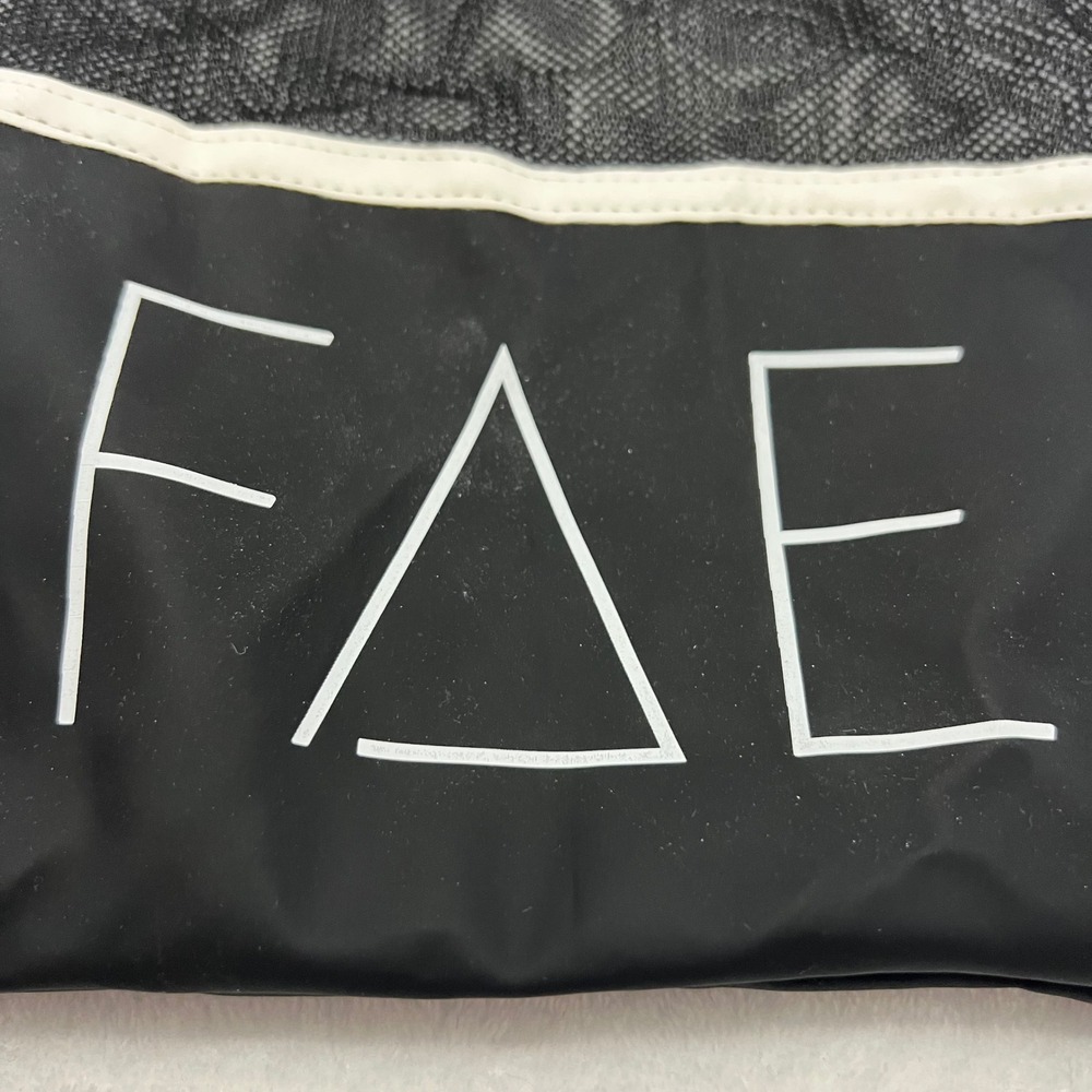 Gamma Delta Epsilon Drawstring Backpack Women OS Black Good Greek Life Mesh Bag - Picture 2 of 4